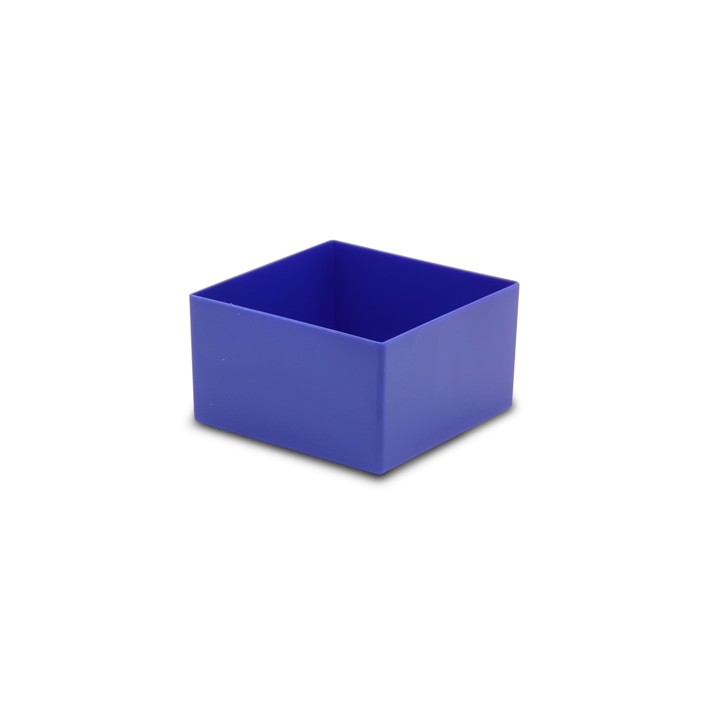 Kunststoff-Einsatzkasten/Lagerbehälter, blau 108x108x63 mm (LxBxH), 1 Packung = 25 Stück