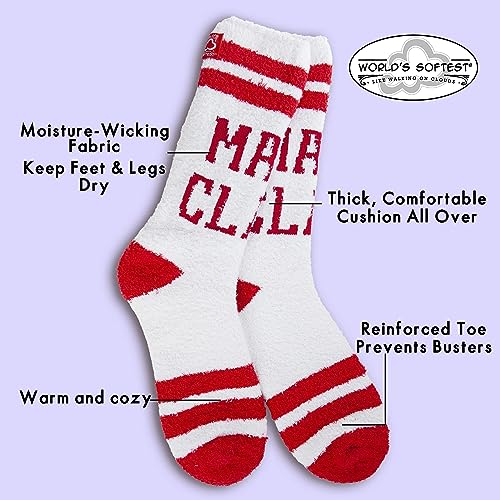 Image of World's Softest Cozy Collection Crew Socks - Smooth Multi Colors Cozy Socks - Knit Top Holiday Spirit Fashion Socks