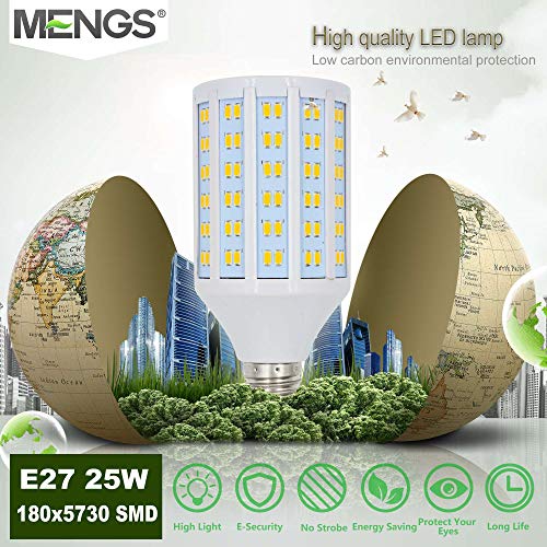 MENGS Lampadine a LED E27 25W (Equivalente a 200W)...