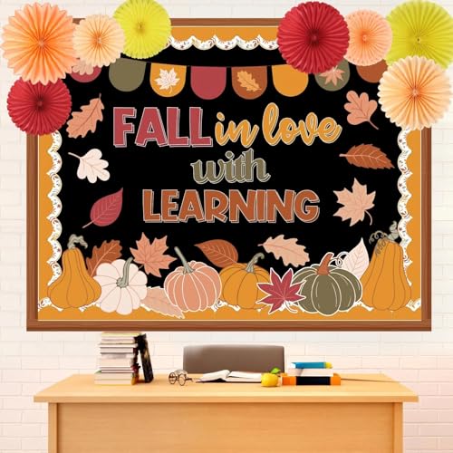Tableau d'affichage citrouille d'automne Containlol pour célébrer la poésie de la rentrée