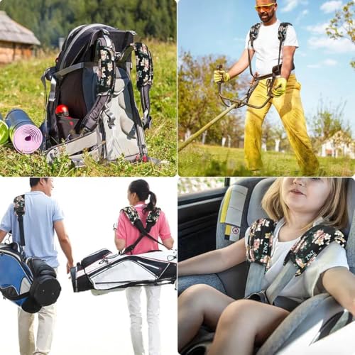 Image of ZINZ 2-Pack Universal Shoulder Pad with Ultra Thick Cushion for Bag Luggage Bag Crossbody, Plus Long & Anti-Slip & Breathable,Dark Rose