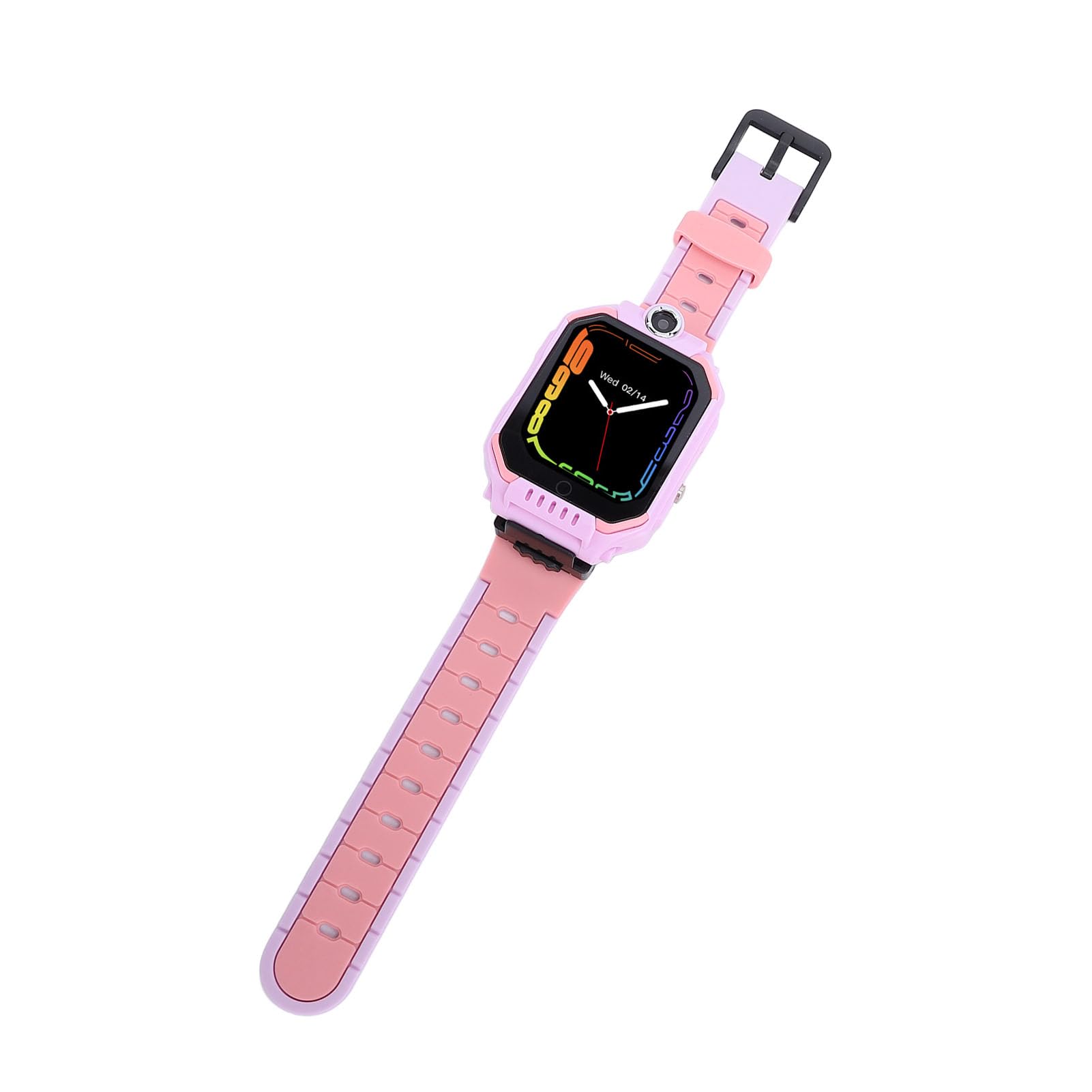 Yunseity Reloj Inteligente para Niños, Reloj con Pantalla Táctil para Niños de Larga Espera de Silicona ABS con Batería de 800 MAh para Regalos de Cumpleaños (Pink)