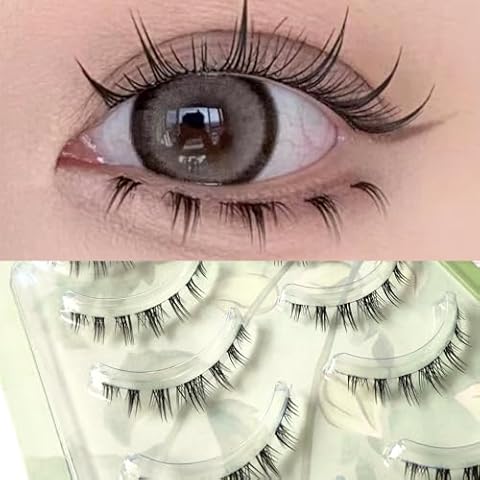 ICYCHEER 5Pairs Lower Under Bottom False Eyelashes Natural Soft Black Fake Eye Lashes Extension maquiagem profissional completa Cover