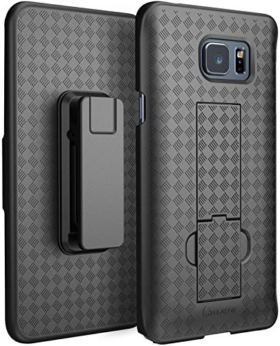 Galaxy Note 5 Case, i-Blason Transformer Slim Hard Shell Case Holster Combo with Kickstand and Locking Belt Swivel Clip for Samsung Galaxy Note 5