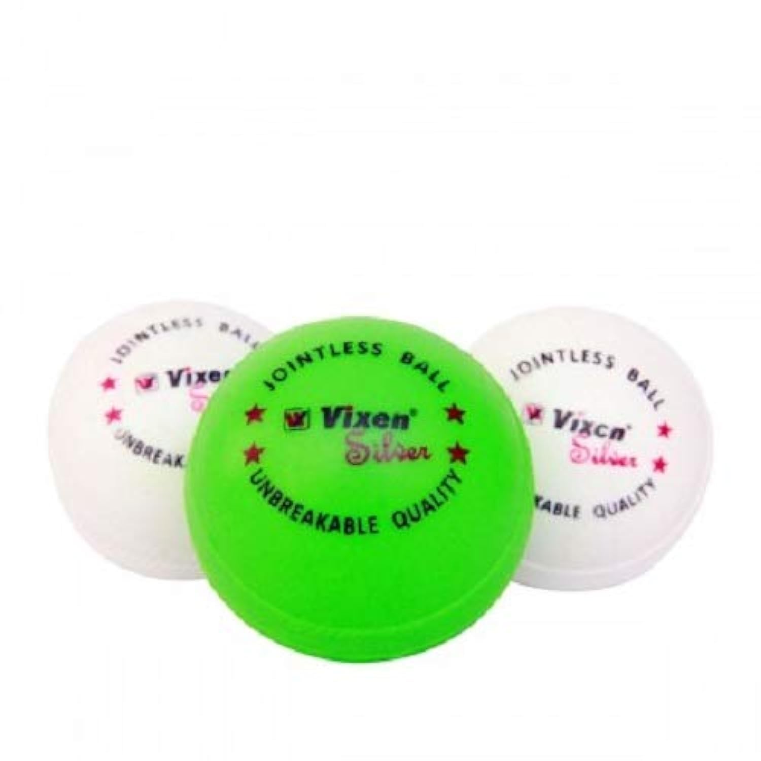 Vixen Plastic Unbreakable Cricket Ball (Multicolour) - Pack of 3 Standard Size