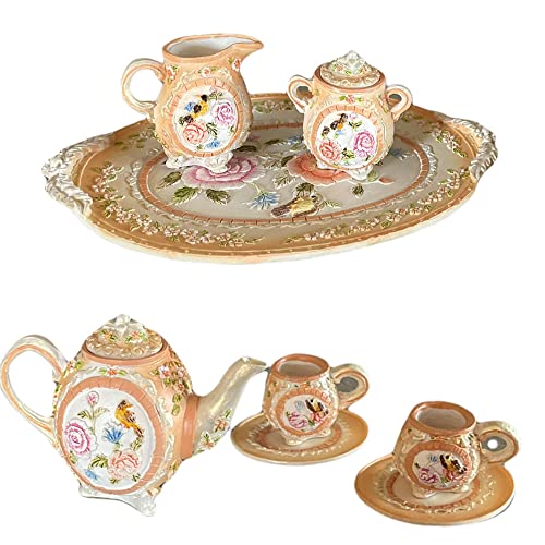 cozydiscount Juego de té de Porcelana Decorativa