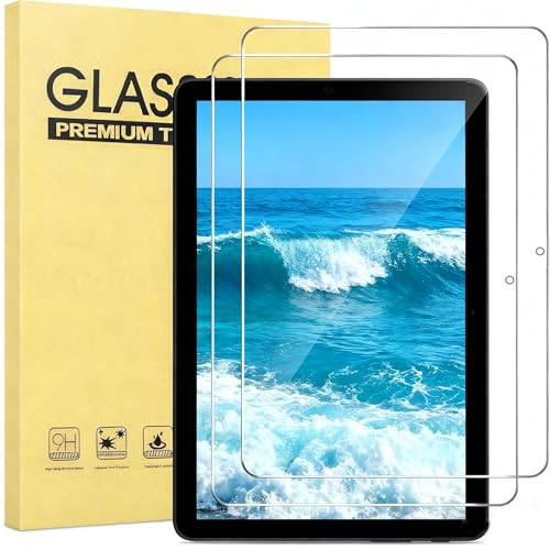 Bacwiwo 2 Pack Tempered Glass Screen Protector for Fire HD 10 / HD 10 Plus Tablet 2023 2021 Release 13th 11th Generation 9H Hardness Anti-Fingerprint High Definition Protector Also for Sony Nokia Samsung10in