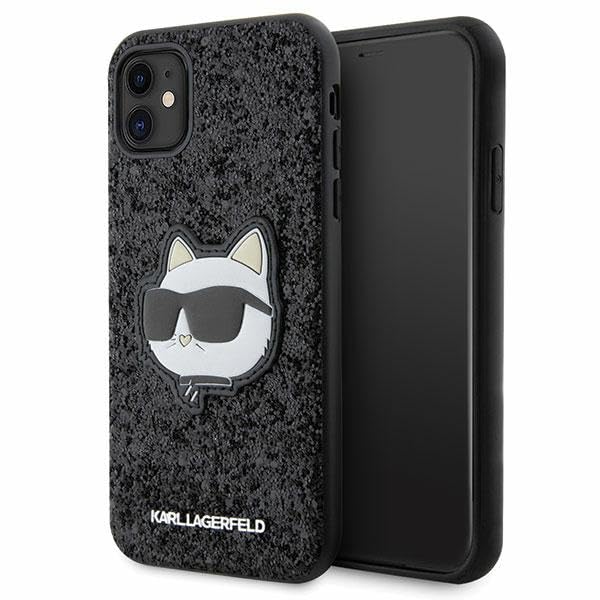 Karl Lagerfeld KLHCN61G2CPK Coque rigide pour iPhone 11/Xr 6,1" Noir