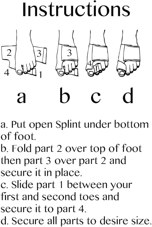 Bunion Soft Splint Corrector, Orthopedic Bunion Splint, Big Toe Separator Pain Relief, Non-Surgical Hallux Valgus Correction, Hammer Toe Straightener, Day Night Support (2-Pack)