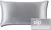 Slip King Silk Pillowcase, Silver - Slipsilk Pure Mulberry 22 Momme Silk Pillow Case