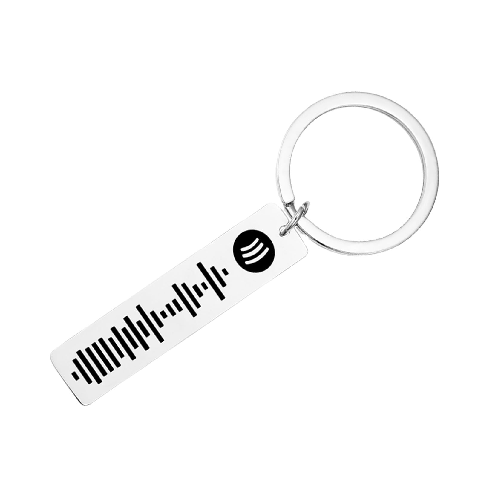 Custom Scannable Spotify Code Keychain, Personalized Music Song Code Gift, Couple Music Key Ring, Christmas Gifts for Family/Lover