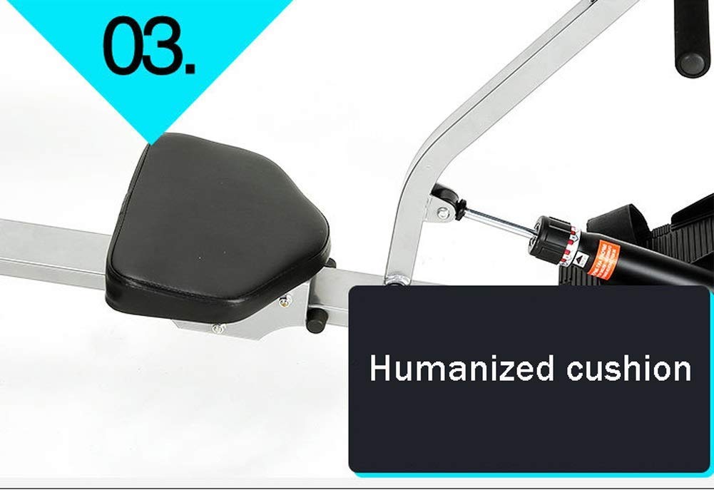 Máquina de remo para uso doméstico, cardio remo entrenamiento fitness cuerpo gimnasio interior entrenamiento de cuerpo completo, deslizador súper suave, adecuado para ejercicio físico en el hogar