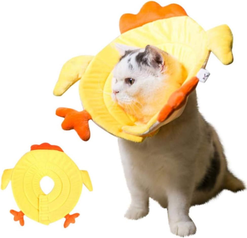 Dogs Recovery Collar Dog Cone Cat Cone, Pet Protective Collar,Adjustable Elizabethan Cat Cone Collar Dog Neck Collar After Surgery E-Collar,Soft Edges,Anti-Bite/Lick for Cat, Dog, Rabbit