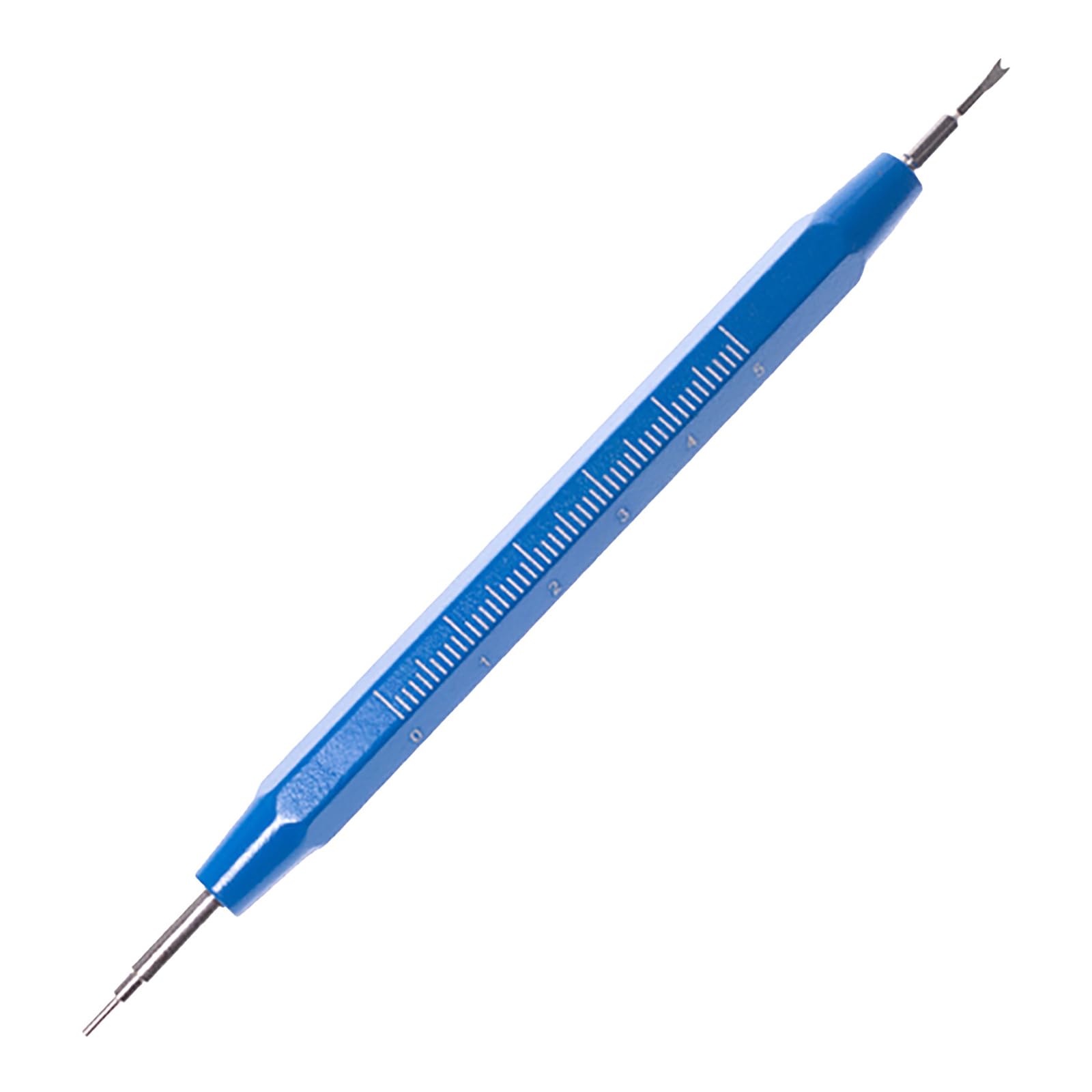 Watchmaker Tool Watch Spring Rod with Measurement Markings Ergonomic Aluminum Grip for Band Installation Aluminum Alloy Watch Screwdriver