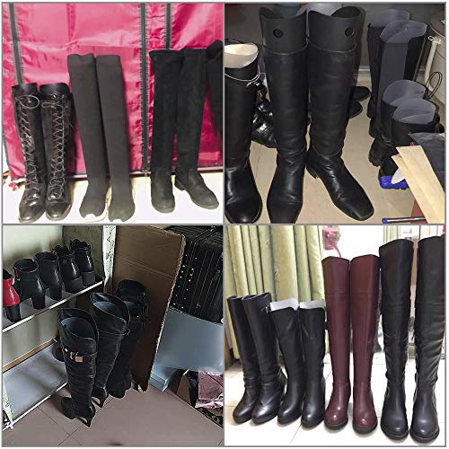 Homend 5 pares de botas (10 folhas) com enchimento de forma de bota para homens e mulheres, Preto, 1