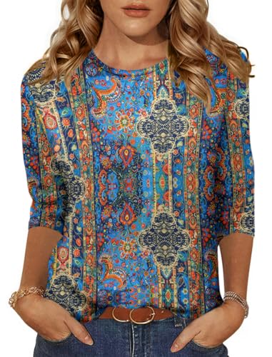 Chemisier d'affaires col rond pour femme en tissu anti-froissement