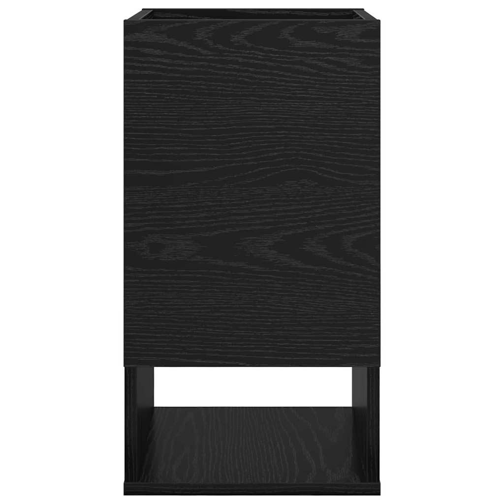 Nowoczesny z drewnopochodnego do salonu prostokątny Czarny 30 x 30 x 56 cm