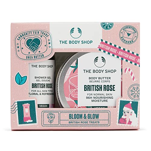 The Body Shop Bloom & Glow British Rose Treats 2-Pieces Gift Set