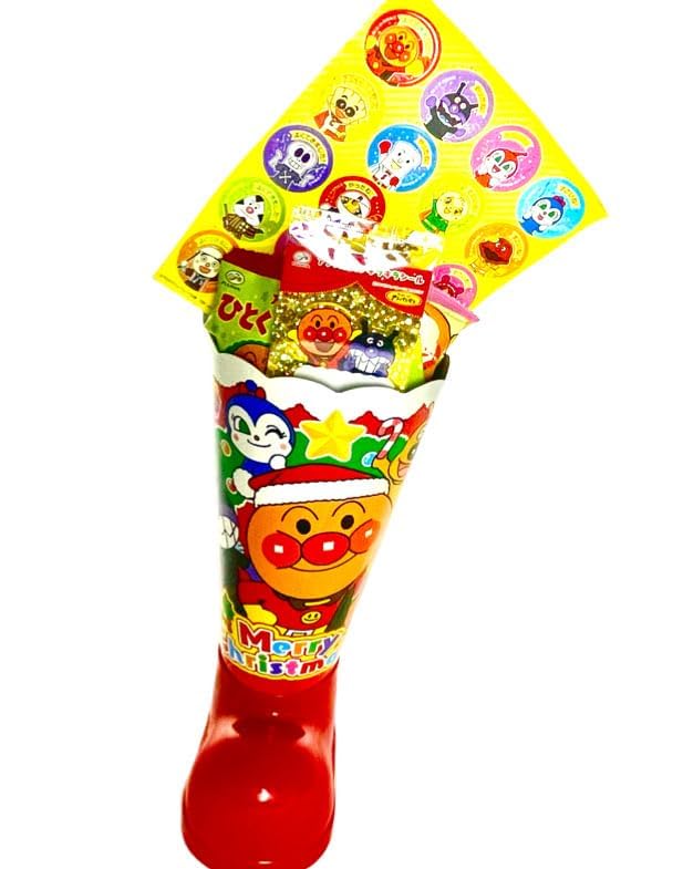 Amazon.co.jp: 不二家 アンパンマンクリスマスブーツ2025 1個入 : 食品