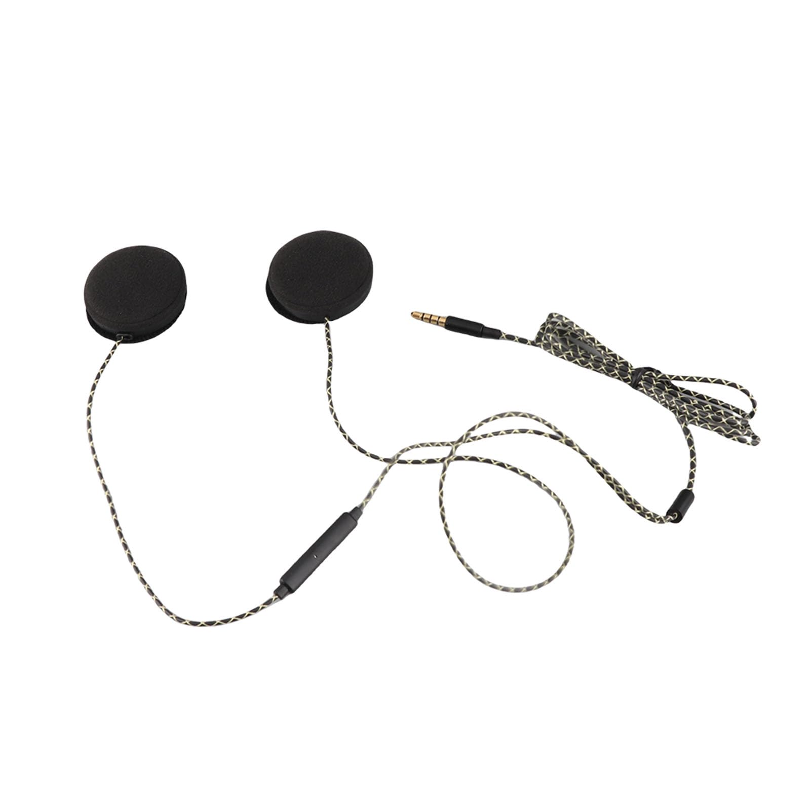 Mono Helmet Speaker - Cuffie per casco moto Cuffie Altoparlanti Supporto chiamata a mani libere Cuffie cablate Casco interfono per motociclette Auricolare Stereo per Ios Android