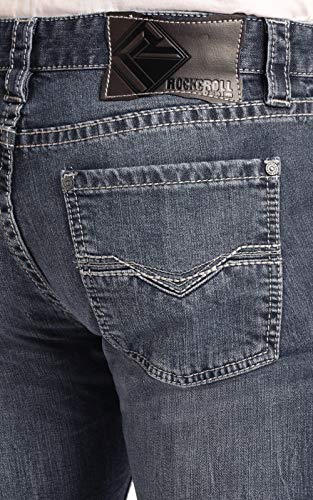 Rock & Roll Denim Men's Reflex Revolver Straight - Dark Vintage Wash… 29 W x 34 L2
