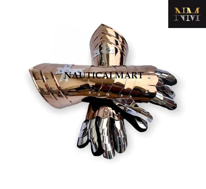 Crusader Knight Gauntlet Armor Functional Finger Cosplay LARP Reenactment