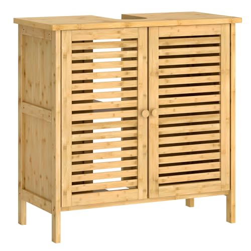 AuraCraft Waschbeckenunterschrank Badschrank mit 2 Türen unterschrank...