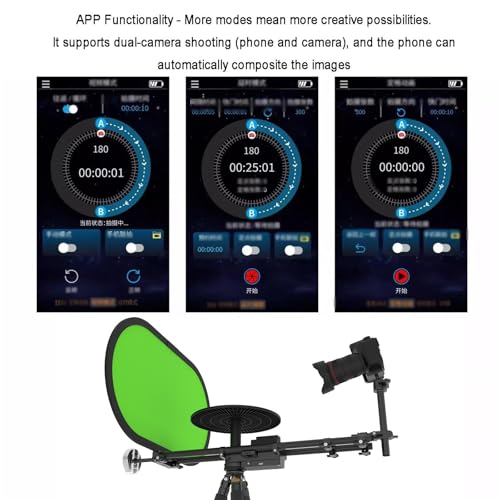 Supporto per fotografia regolabile con piattaforma rotante per produzione video