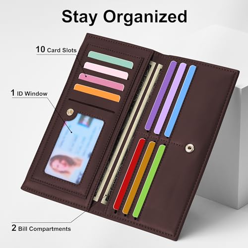 Image of Tipmile Slim Wallet for Women, RFID Blocking Credit Card Holder