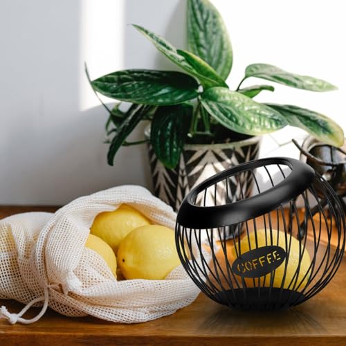 Cesta de almacenamiento de hierro negro: diseño sofisticado y estable para tu hogar 6