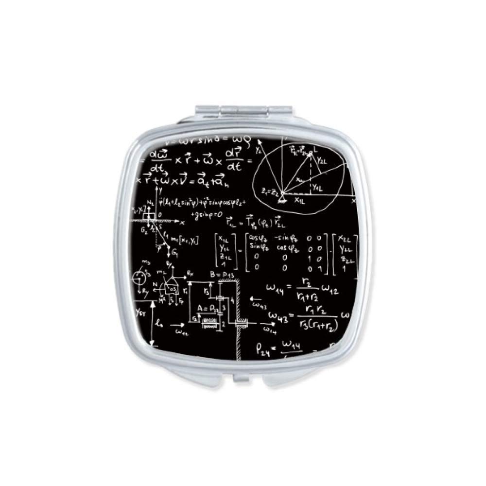 Matrix Mathematical Formulas Science Calculus Mirror Portable Compact Pocket Makeup Double Sided Glass