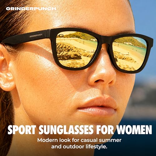 Image of grinderPUNCH Womens Polarized Sunglasses UV400 Protection Classic Retro Driving Sun Glasses Trendy Fashion Shades