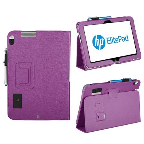 KaysCase FlipStand Cover Case for HP ElitePad 900 G1 Windows 8 Pro Tablet (Purple)