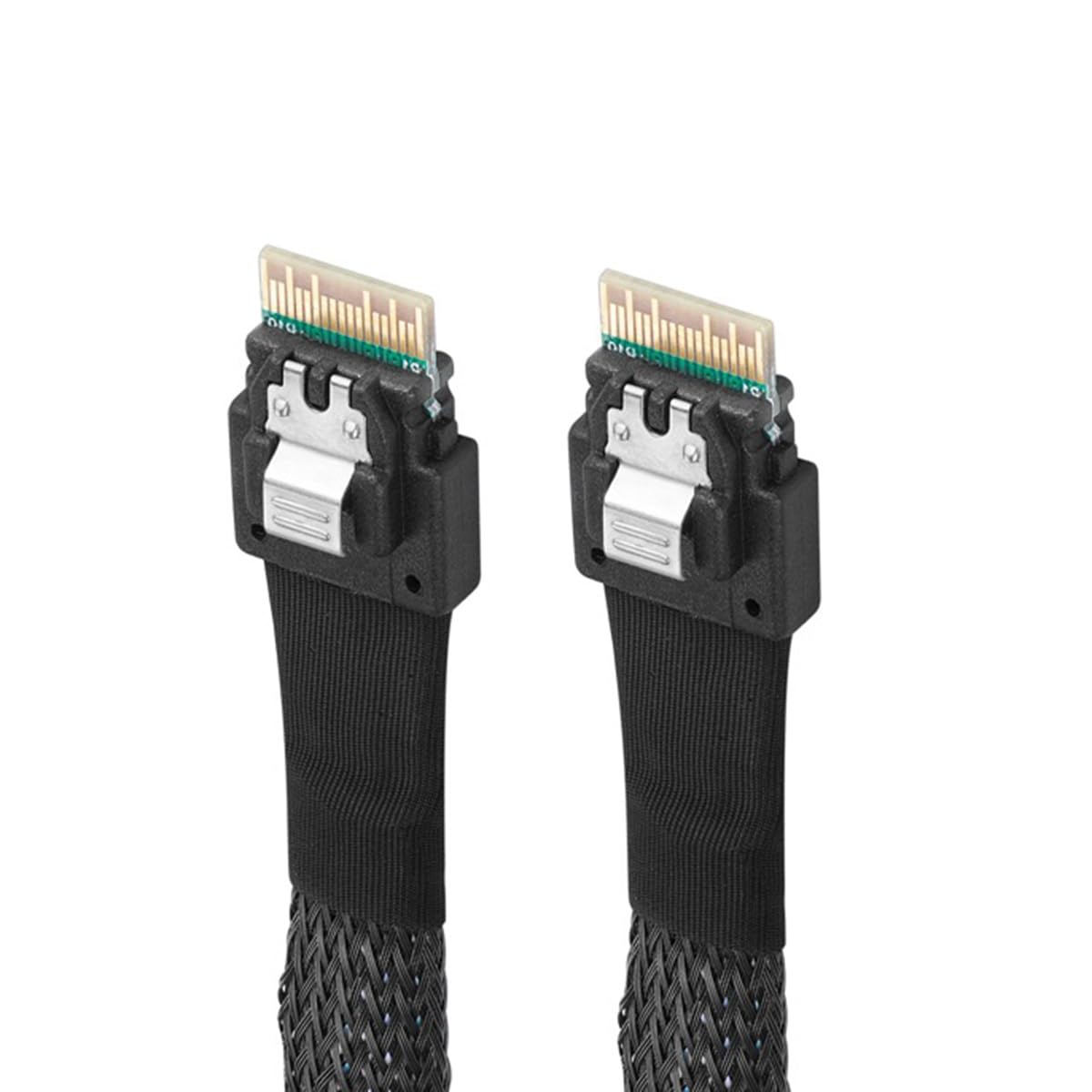 CY Slimline SAS 4.0 SFF-8654 4i 38pin Host a SFF-8654 Slim SAS Target Cable PCI-Express 4X Cable 40cm