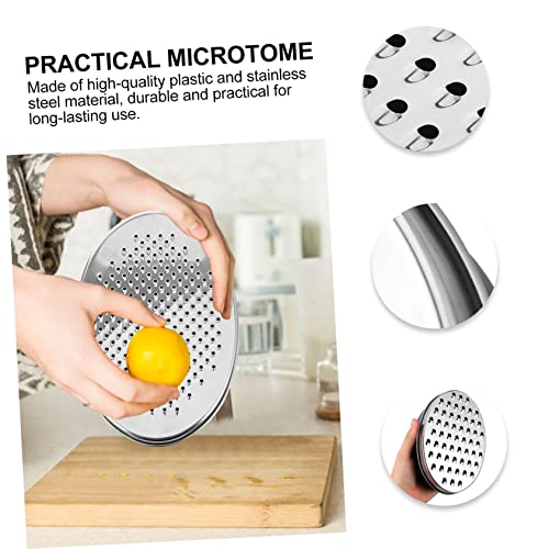 Set rallador multifuncional para queso y verduras acero inoxidable miniatura 5