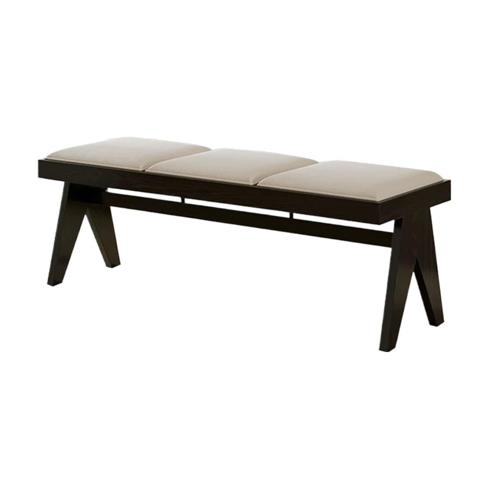 XUJUAN-0227 End of Bed Leather and Wood Upholstered Dining Table Cloakroom Shoe-changing Stool Bedroom Bed end(XS)