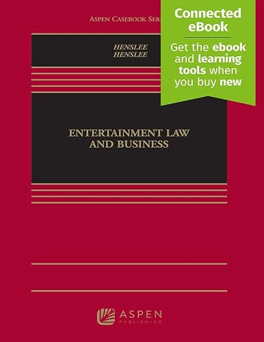Entertainment Law And Business (Aspen Casebook) #TOP9