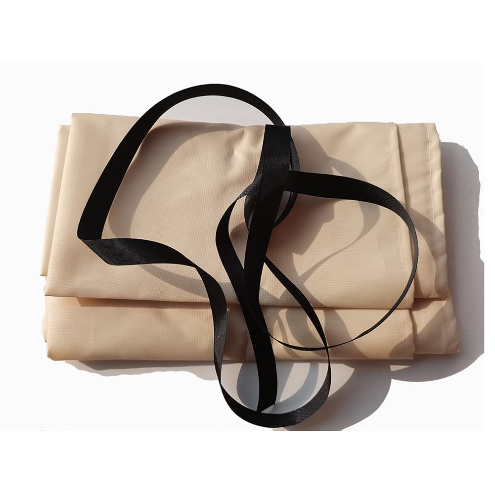 Tende da Sole per Giardini, Coperture Tettoia Tessuto 420D Oxford Protettiva Antipolvere Impermeabile, per Avvolgibile A Scomparsa, Patio Veranda Esterno Invernale (2.5M Beige)