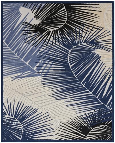 Tapete decorativo Nourison Home Aloha azul marino 118x94 cm miniatura 5