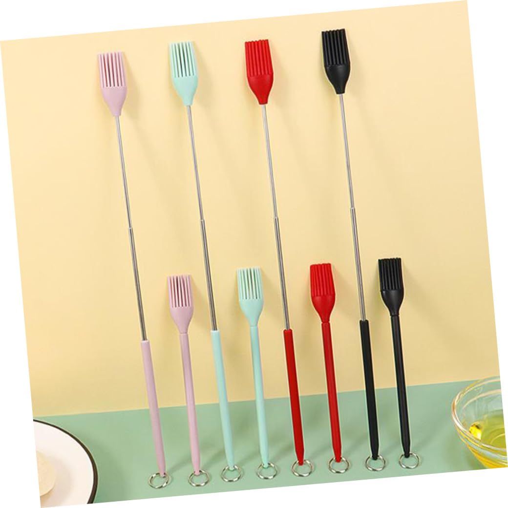 TOYANDONA 5 Sätze Grillbürste Aus Silikon Essen Für Einfügen Backwerkzeuge Backen Kuchen Backpinsel Heftbürsten Herstellung Backbürste Silikon-heizpinsel Küchenpinsel Kieselgel 4 Stücke * 5