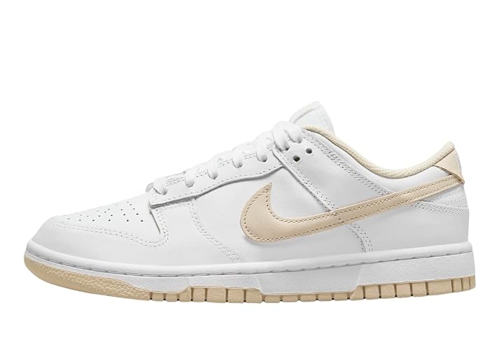 Nike Women's Dunk Low Sneaker - 8 - White/Pearl White