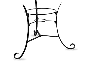 12" Tall Iron Gazing Ball Stand for Garden Globes Balls