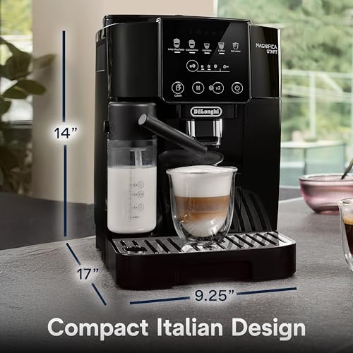 De'Longhi Magnifica Start Automatische Espressomaschine mit automatischem Milchaufschäumer & eingebautem Mahlwerk – 5 One-Touch-Rezepte, leicht zu reinigen, Home Barista Kaffeemaschine für Latte – Bild 3