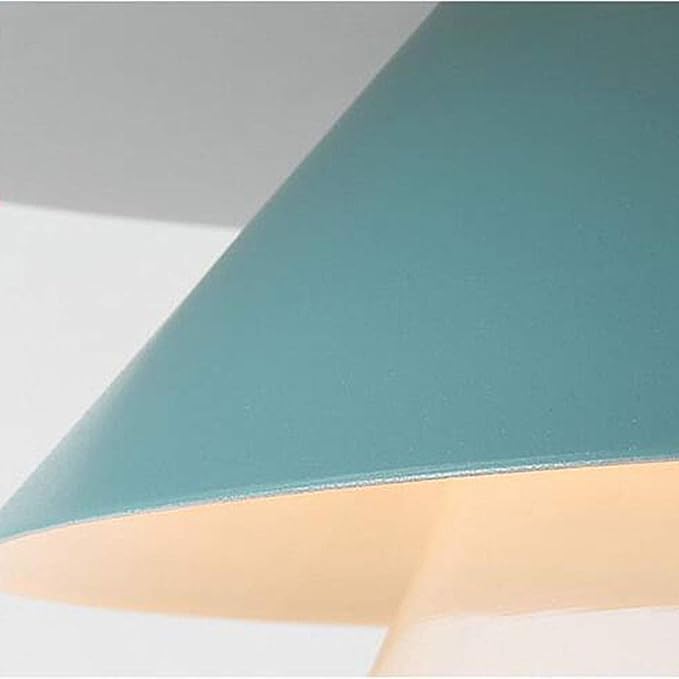 ZYMEN industriële hanglamp E27 vintage hangende kroonluchter retro hanglamp keukeneiland verlichting verlichtingsarmatuur lamp-blauw 27x23cm (11x9inch) Commemoration Day photo 2