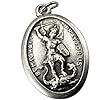 Westmon Works St Michael Medal Set Italian Metal Patron Saint Medallion with Holy Card #1