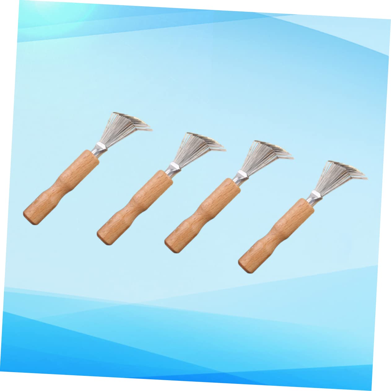 Healvian 12stücke Holzgriff Haarschneider-krallenreiniger Effektives Reinigungstool Für Haarbürsten Ergonomisches Design Für Heim Und Salongebrauch Robust Und Langlebig Einfache
