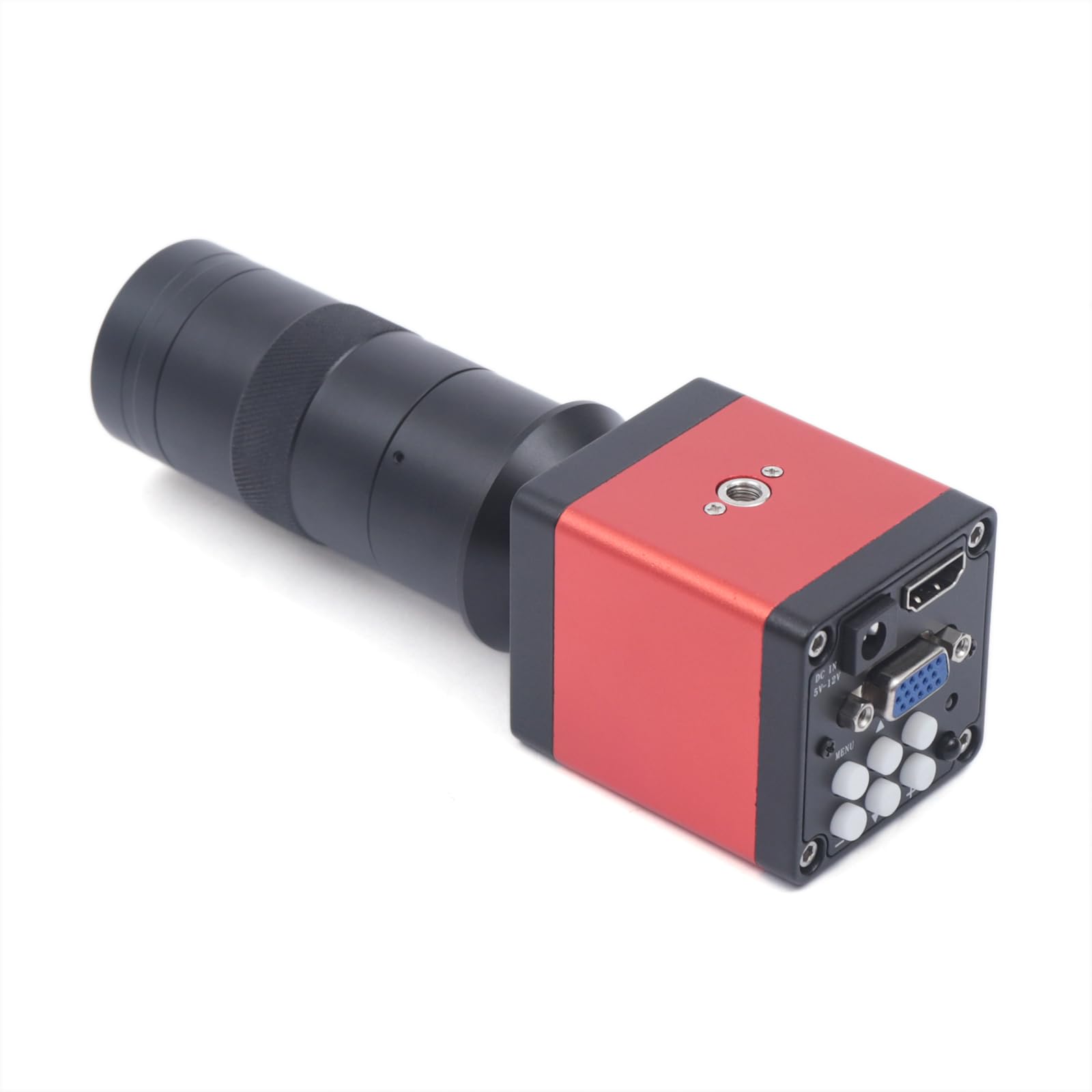 Digital Microscope Camera, HDMI/VGA HD Digital Industry Video Inspection Microscope Camera Set Video Recorder Adapter