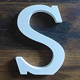 Letra de madera decorativa para el hogar: es perfecta como decoración para diseñar tus propios textos. También es ideal como decoración de habitaciones infantiles. Esta letra de madera también es ideal para pintar y hacer manualidades.