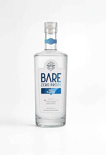 Bare Zero Proof Alternativa a alcohol sin alcohol – Blanco Style, Mango • Piña • Caña de azúcar (750 mL)