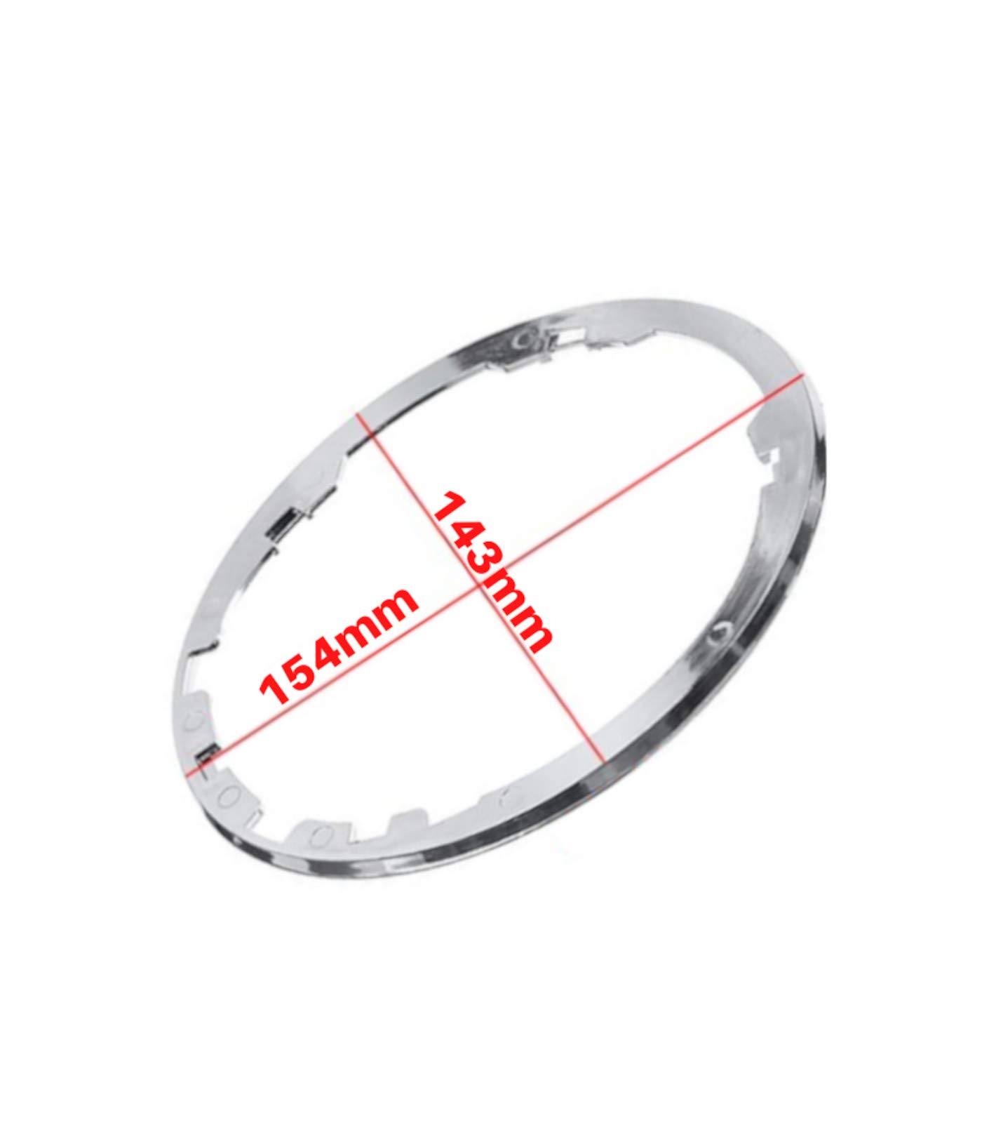 ORIGINALE anello di plastica cromata per leva del cambio gemelli OE